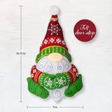 Nordic Gnome Felt Door Stopper