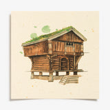 Loft Art Card by Mona Stenseth