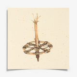 Skistav Art Card by Mona Stenseth
