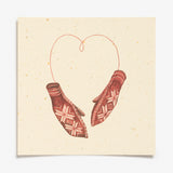 Strikkevotter Art Card by Mona Stenseth