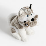 Soft Sitting Husky w/Child