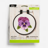 Stamped Embroidery Kit - Pretty Pansy 3" by Bucilla