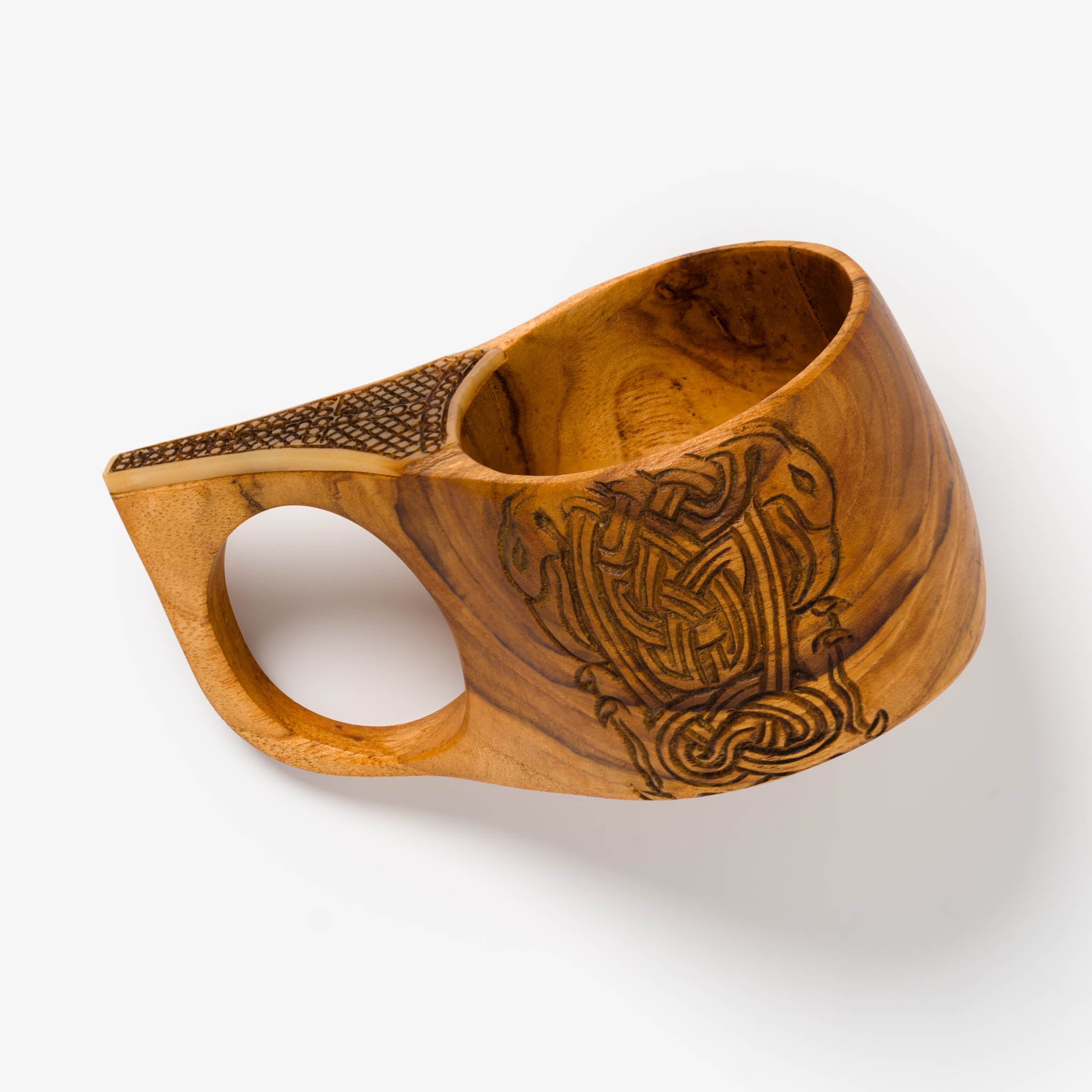 Celtic Carving Kuska Wooden Cup