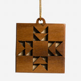 Two Wood Quilt Ornament