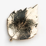 Earrings with Gold Birch Leaves by Sylvsmidja