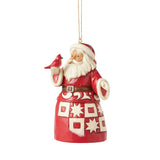 Santa with Cardinal Ornament by Jim Shore