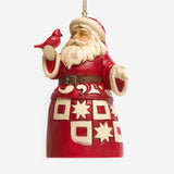 Santa with Cardinal Ornament by Jim Shore