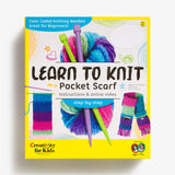 Learn To Knit A Pocket Scarf Craft Kit For Kids