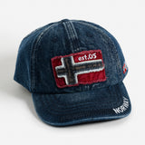 Denim w/Norwegian Flag Cap by Rock