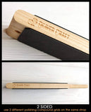 LS1P1 - Dual-Sided Leather Paddle Razor Strop with P1