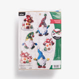 Christmas Gnomes Felt Ornaments Set of 6