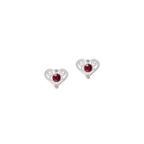 Heritage Heart Post Earrings by Sylvsmidja