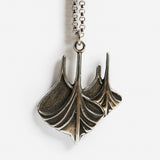 Pewter Viking Ship Necklace