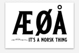 Æ Ø Å Norsk Thing Sticker