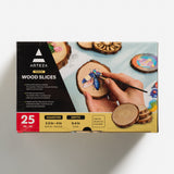 Medium Wood Slices Set by Arteza