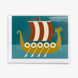 Viking Ship Card by Cindy Lindgren