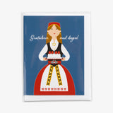 Norwegian Birthday Card by Cindy Lindgren