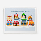 Warm Dog Wishes Card by Cindy Lindgren
