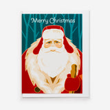 Northwoods Santa Card by Cindy Lindgren