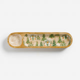Gilded Tree Two-Sectioned Tray