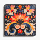 Marble Coaster with Rosemaling