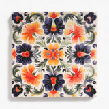 Marble Coaster with Rosemaling