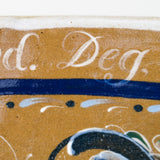 Maren Skates – Large Ceramic Bowl featuring Telemark Rosemaling