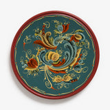 Plate with Telemark-style Rosemaling by Ellen Kerbs