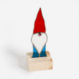 Stained Glass Gnome with Stand by Felicia Pecinovsky