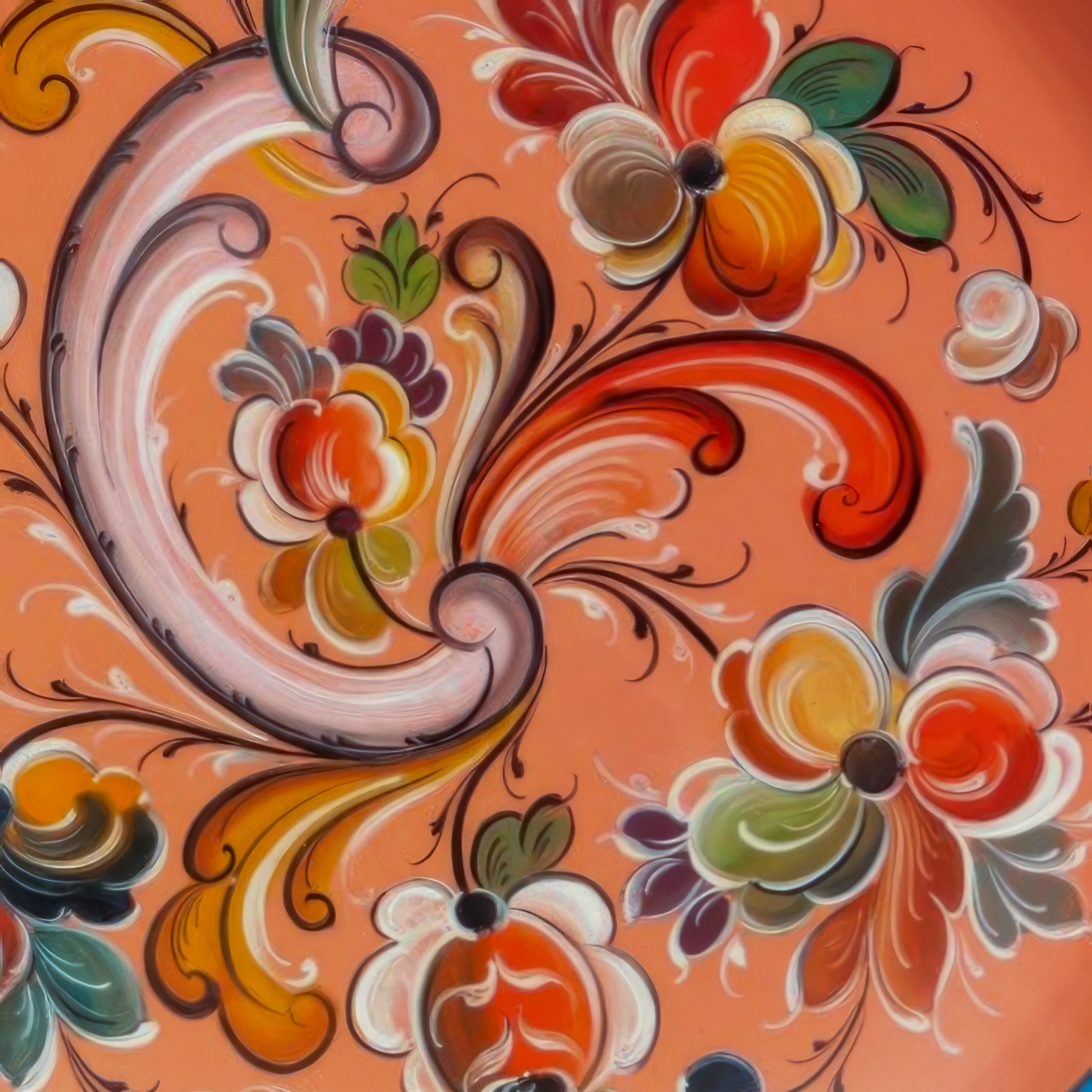 2024-01-26 Rosemaling in the Style of Knut Hovden (Online)