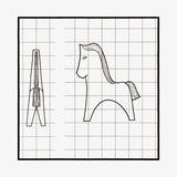 Dala Horse 2 Blank by Harley Refsal