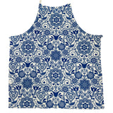 Blue Folk Art Apron