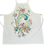 Creamy Yellow Apron with Rosemaling by VGM Lise Lorentzen