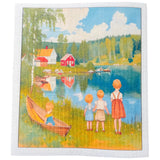 Summer at the Lake Dishcloth