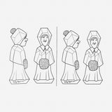 Little Caroler Blank by Harley Refsal