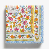 Floral Block Print Lunch Napkins