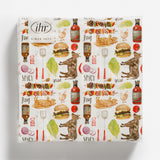 Bbq Pattern Lunch Napkins