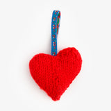 Knitted Heart Ornament by Lee Olson