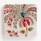Ruby Floral Tile Coaster by Studio Vertu