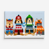 Warm Dog Wishes Magnet by Cindy Lindgren