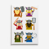 Kitchen Vikings Magnet by Cindy Lindgren