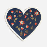 Fall Floral Heart Sticker