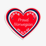 Proud Norwegian Heart Sticker
