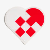Woven Heart Sticker