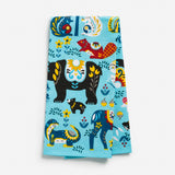 Woodland Dala Tea Towel by Cindy Lindgren
