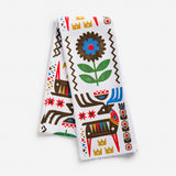 Folk Deer Tea Towel