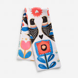 Scandi Lovebirds Tea Towel