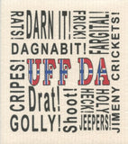 Uff Da Curse Words Dishcloth