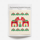 Dishcloth Dala Horse & Flowers