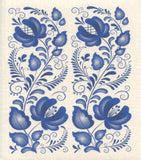Folk Art Flowers Dishcloth